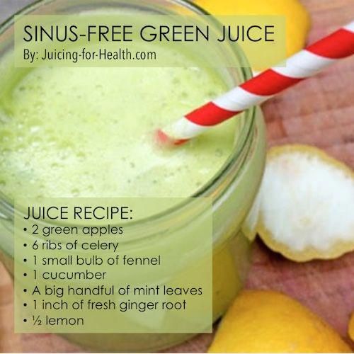 3 Juice Recipes To Reduce Your Stuffy Nose And Remedy Sinus Congestion ...