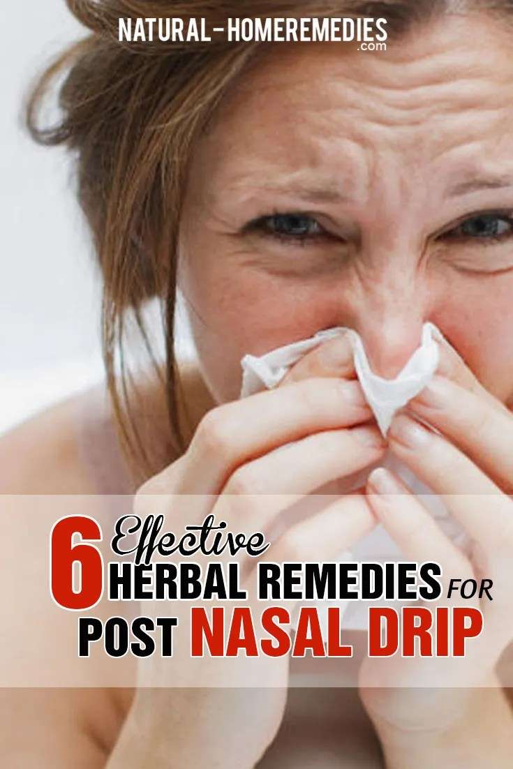 6 Effective Herbal Remedies For Post Nasal Drip  Natural ...