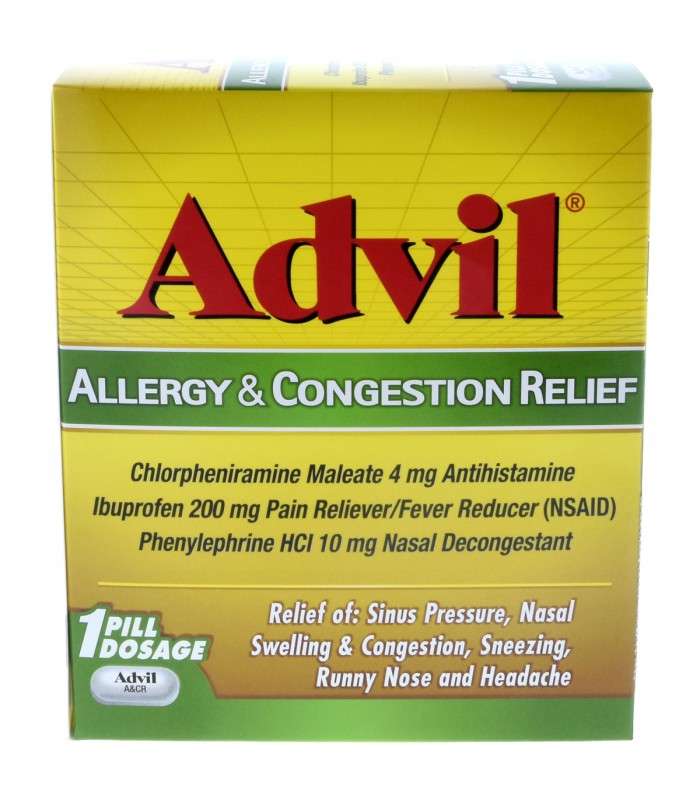 Advil, Alivio de Alergia y Congestión, 25 tabletas