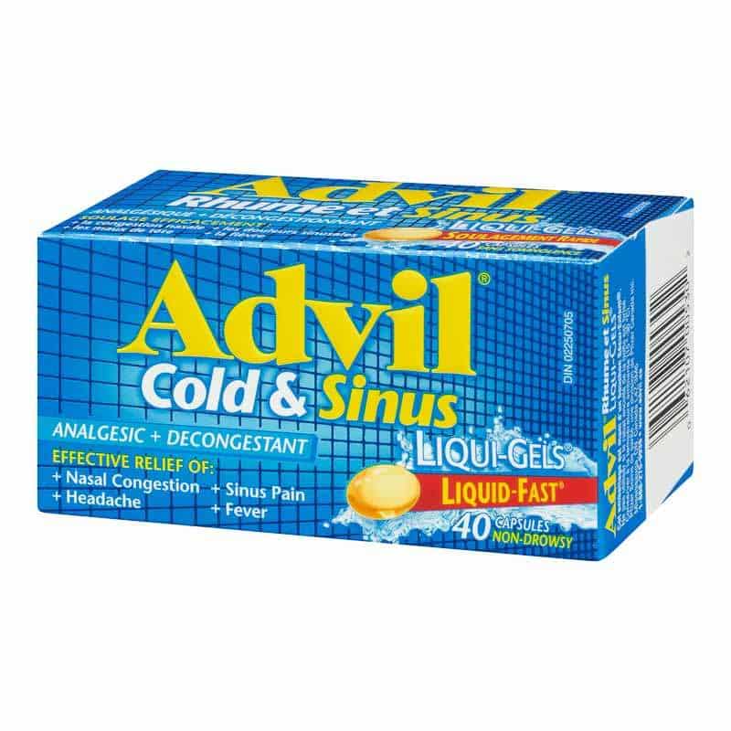 Advil Cold And Sinus Liquid Gels