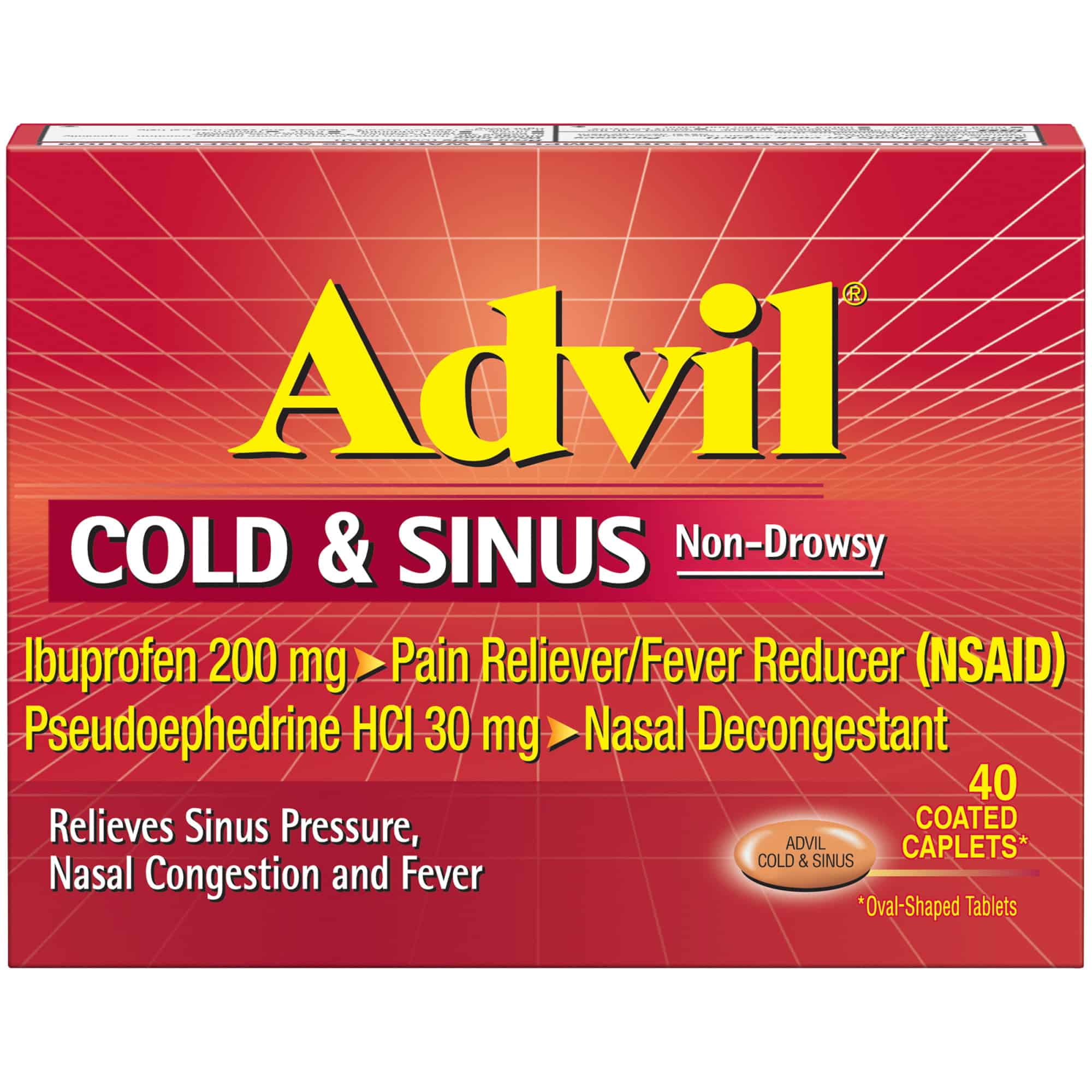 Advil Cold &  Sinus (40 Count) Non