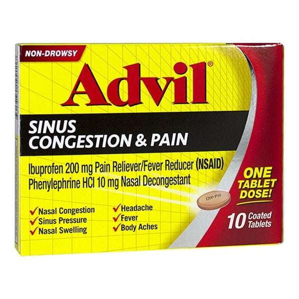 Advil Sinus Congestion &  Pain Box