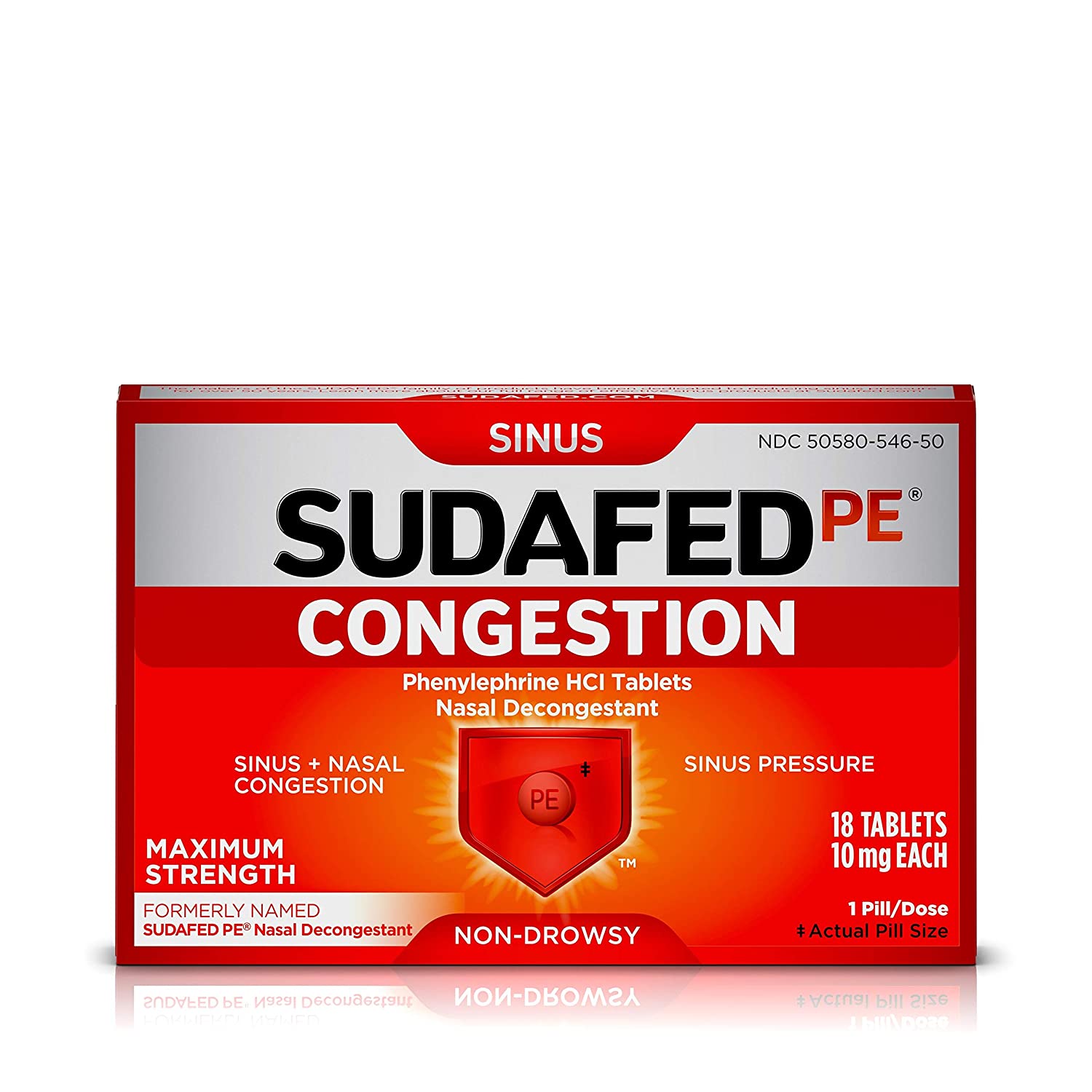 Amazon.com: Sudafed PE Congestion and Sinus Pressure Relief, Maximum ...