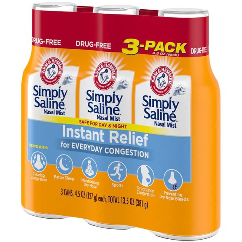 Arm &  Hammer Simply Saline Instant Relief Nasal Mist (4.5 oz) from ...
