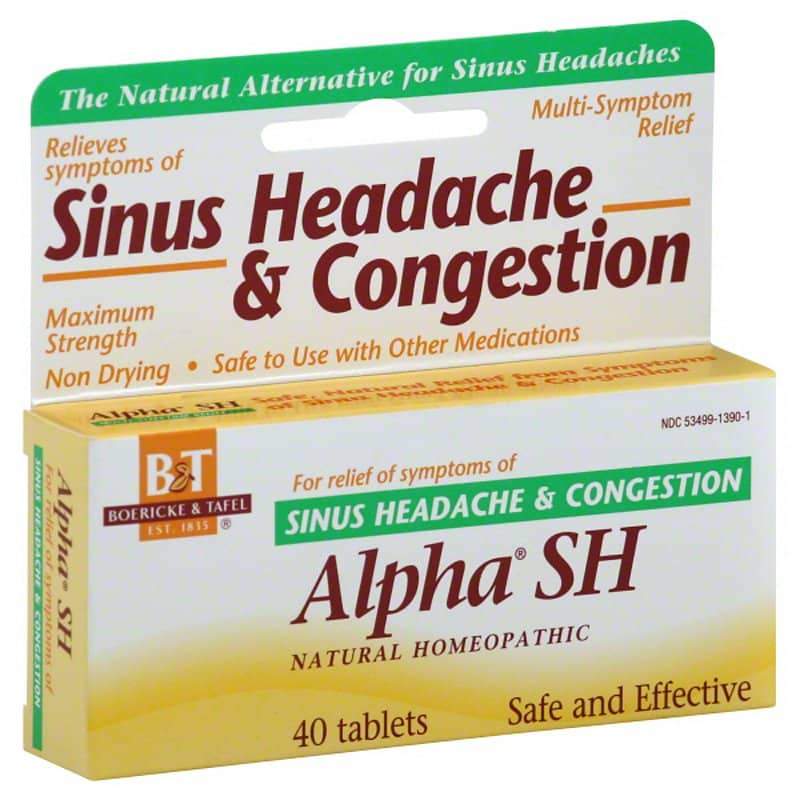 B& T Alpha Sh Maximum Strength Sinus Headache And Congestion Tablets ...