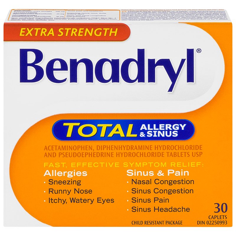 Benadryl Total Allergy and Sinus