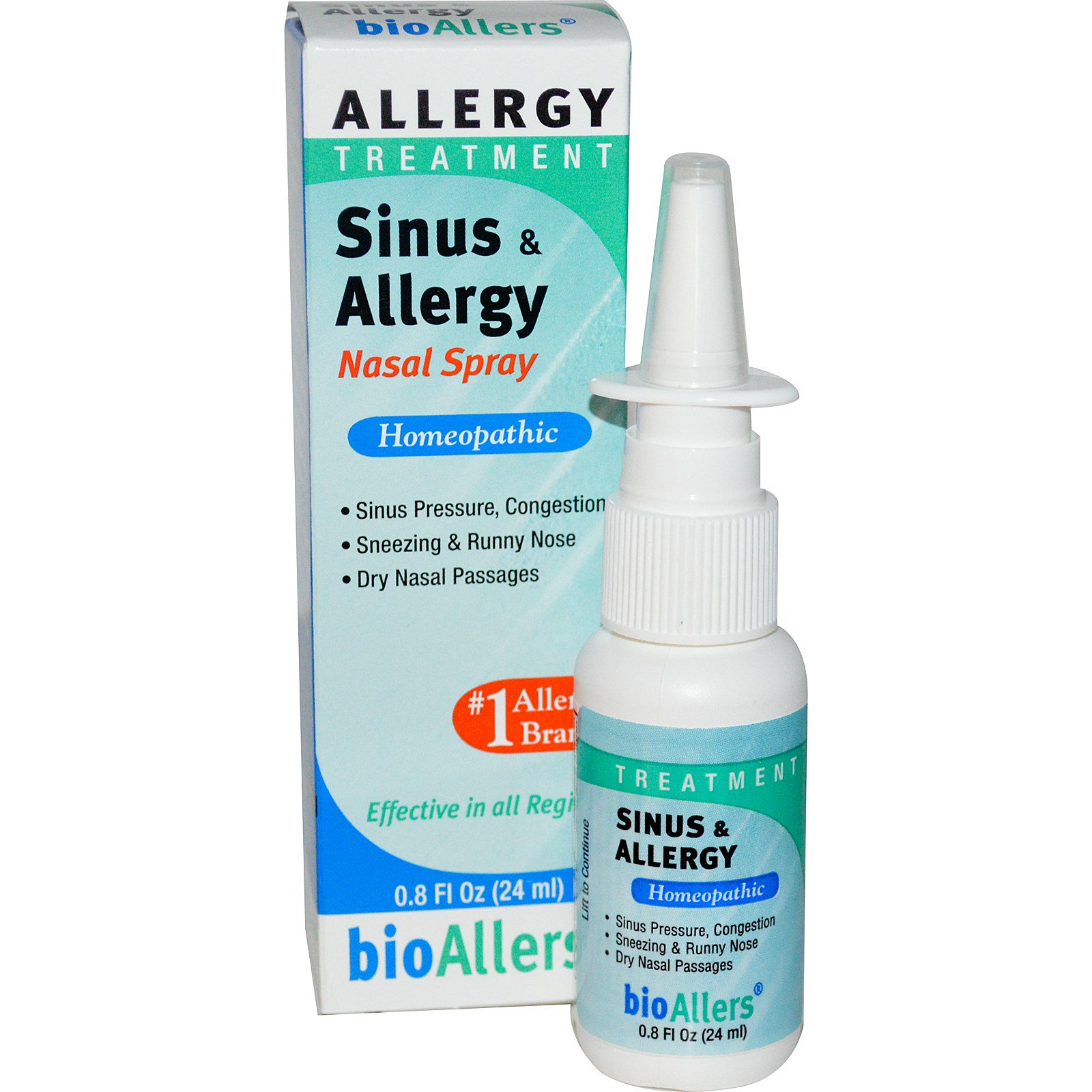 BioAllers, Allergy Treatment, Sinus &  Allergy Nasal Spray, 0.8 fl oz ...