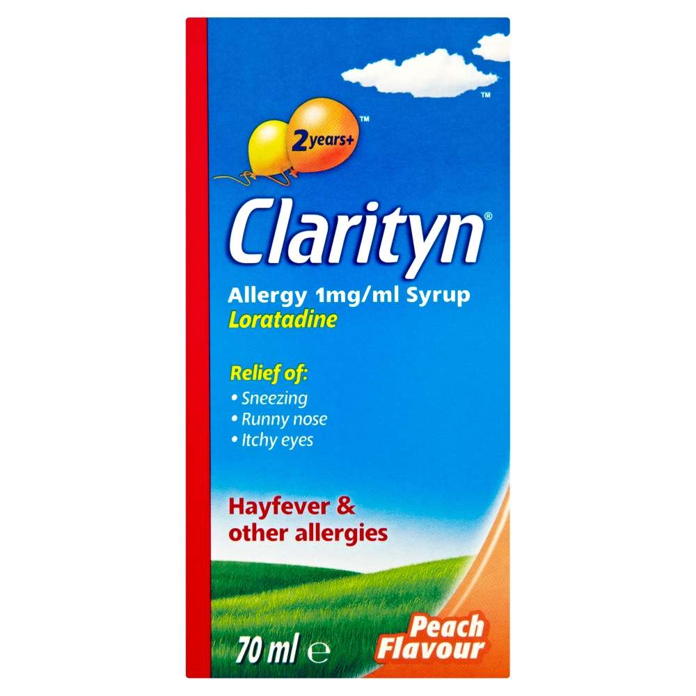 Clarityn Loratadine Allergy and Hayfever Relief Peach ...