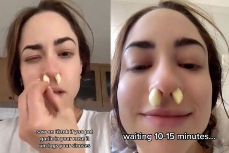 Doctors Warn People Not to Stuff Raw Garlic up Their Noses to Clear ...
