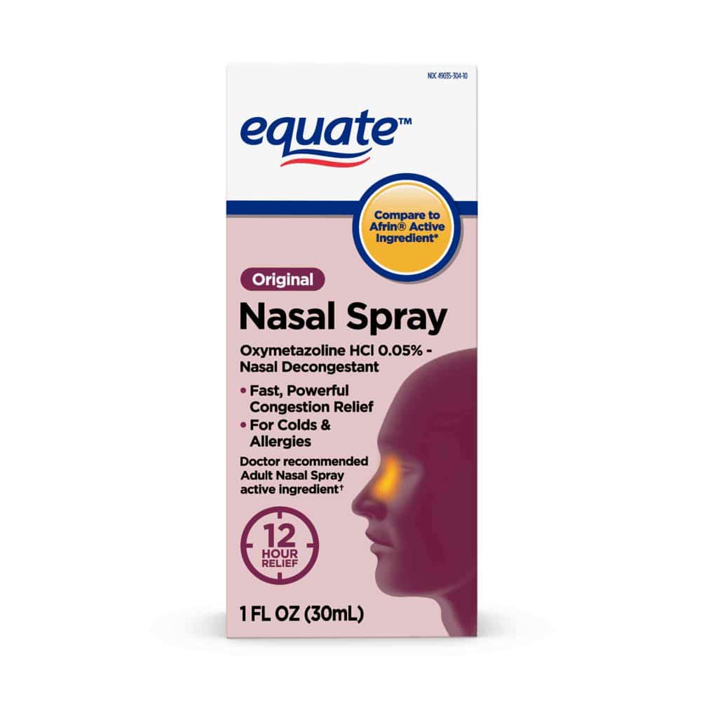 Equate Maximum Strength Nasal Spray, Fast Powerful Congestion Relief ...