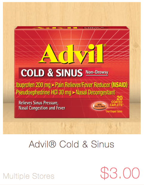 Free Advil Cold &  Sinus at Rite Aid {1/17}