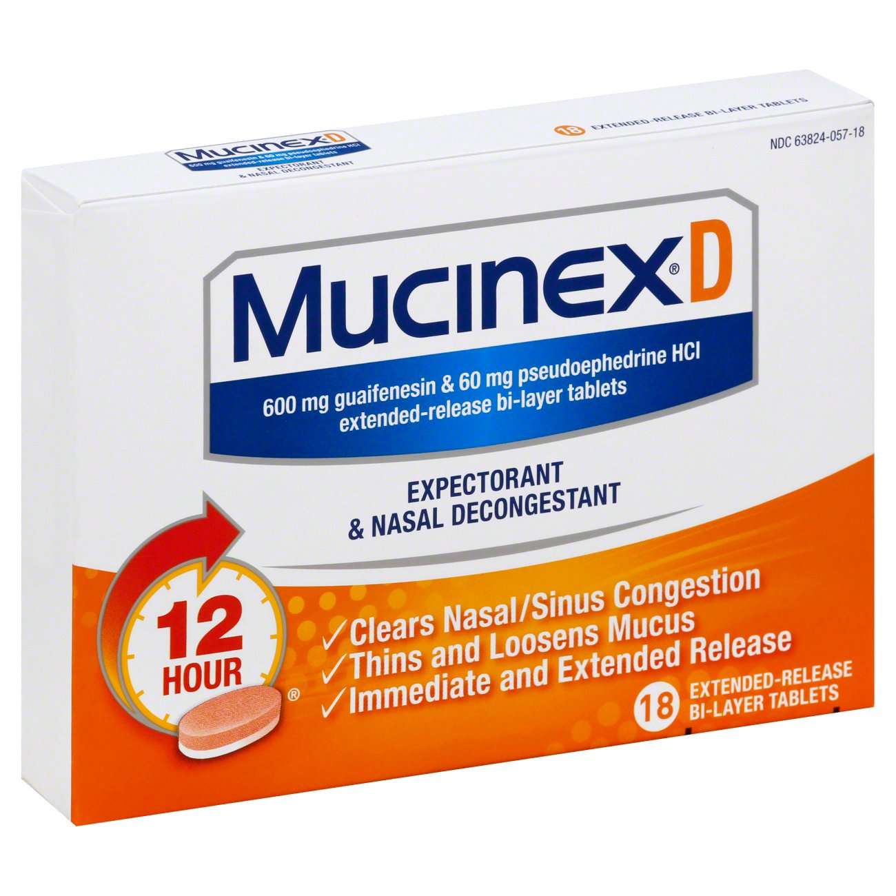 Mucinex D Expectorant &  Nasal Decongestant Tablets