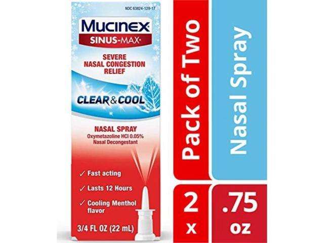 mucinex sinusmax severe nasal congestion relief clear ...