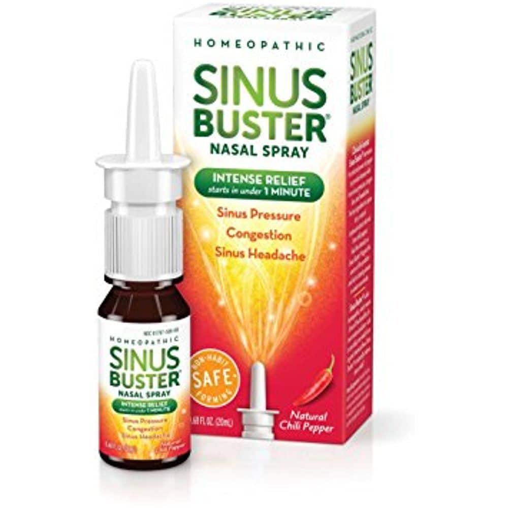Sinus Buster Nasal Spray Sinus Pressure &  Headache Natural Chili Pepper ...