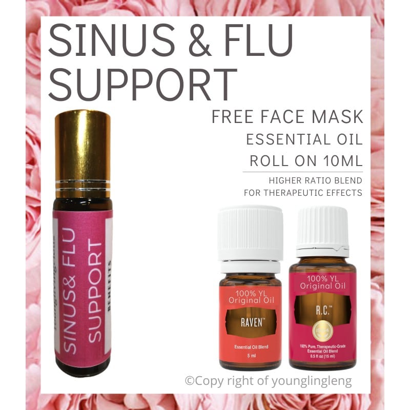 Sinus &  Flu Young Living Prediluted Essential Oil Roll On 10 ml ...
