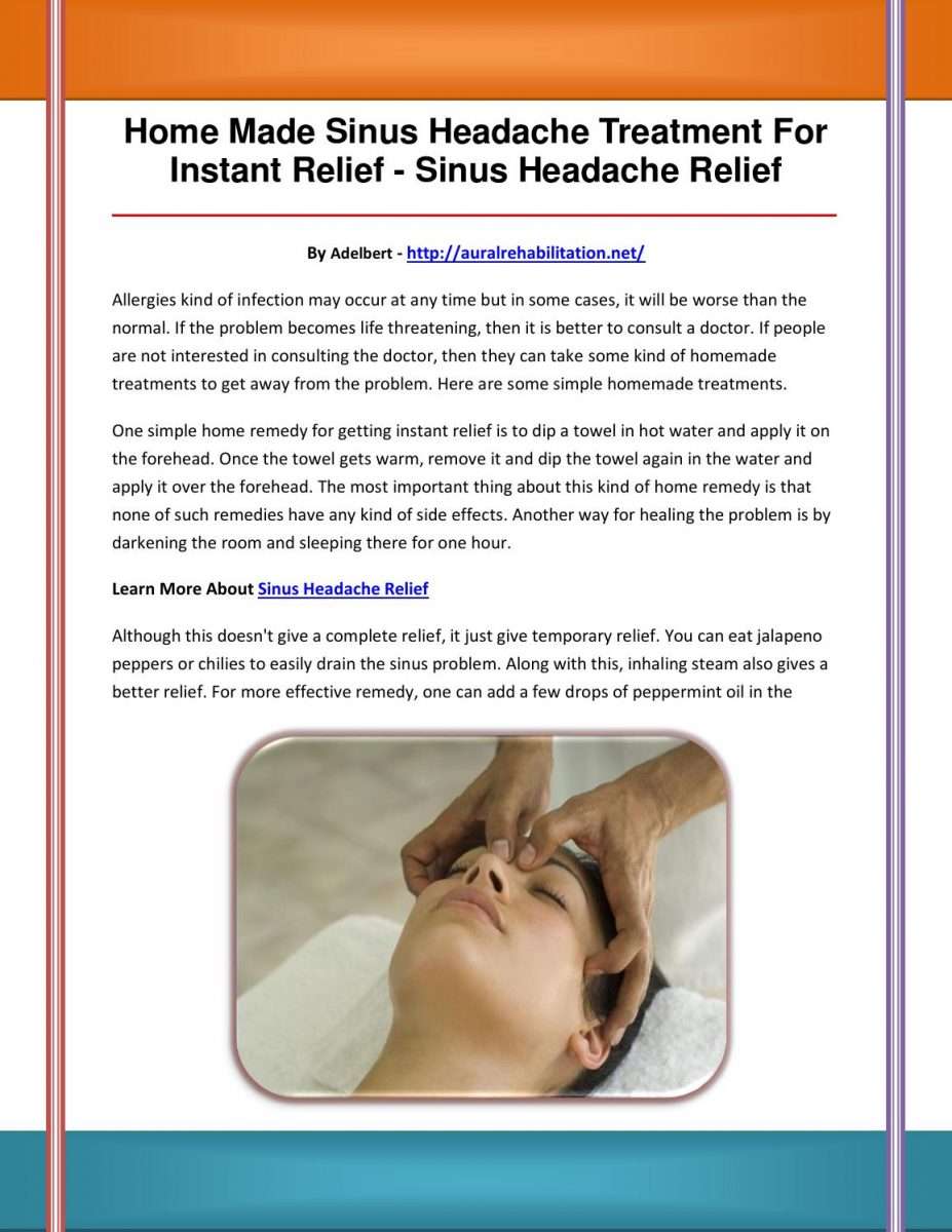 Sinus headache relief by agdffhjuyt