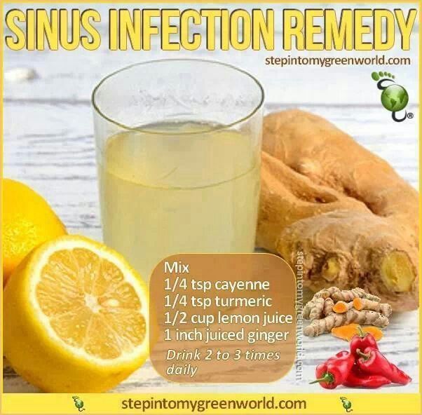 Sinus infection cayenne turmeric lemon ginger natural health remedy ...