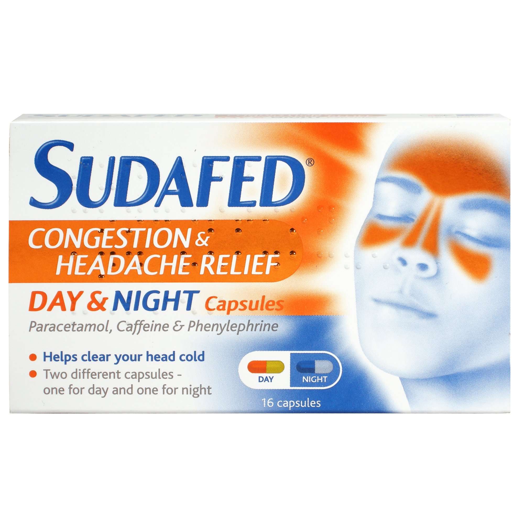 Sudafed Congestion &  Headache Day &  Night Capsules 16