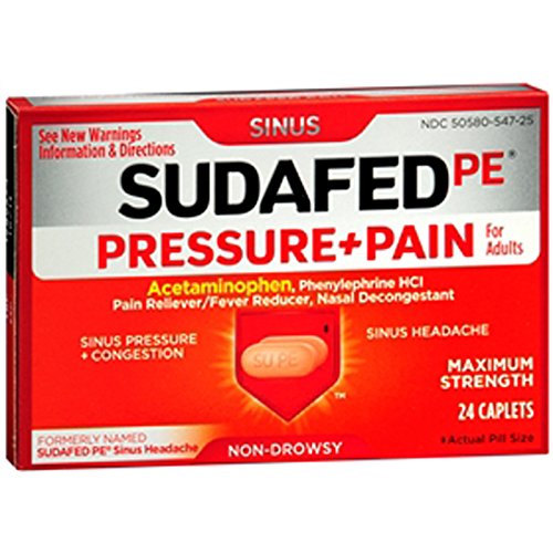 Sudafed PE Pressure + Pain, 24 Count Health Beauty Health Care Medicine ...