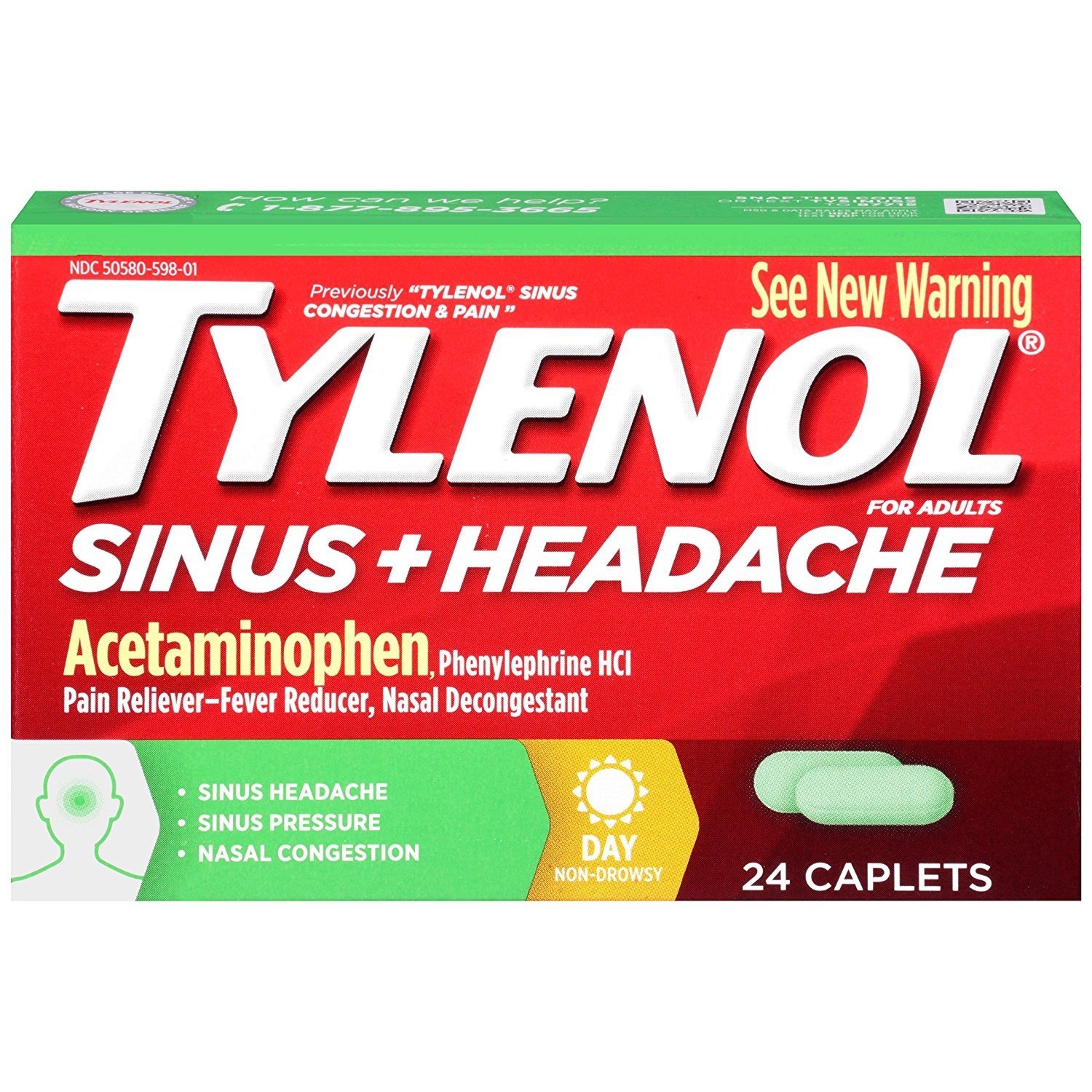 Tylenol Sinus Congestion &  Pain Non