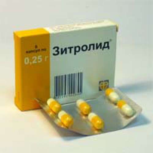 Zitrolid (Azithromycin) 250mg 6 capsules